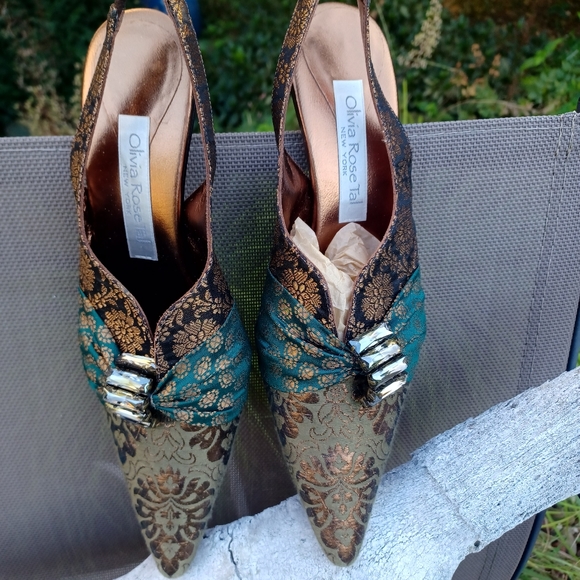 Olivia Rose Tal NY Shoes - OLIVIA ROSE TAL NY SLING BACK HEEL DRESS SHOES SIZE 8 FLAWLESS